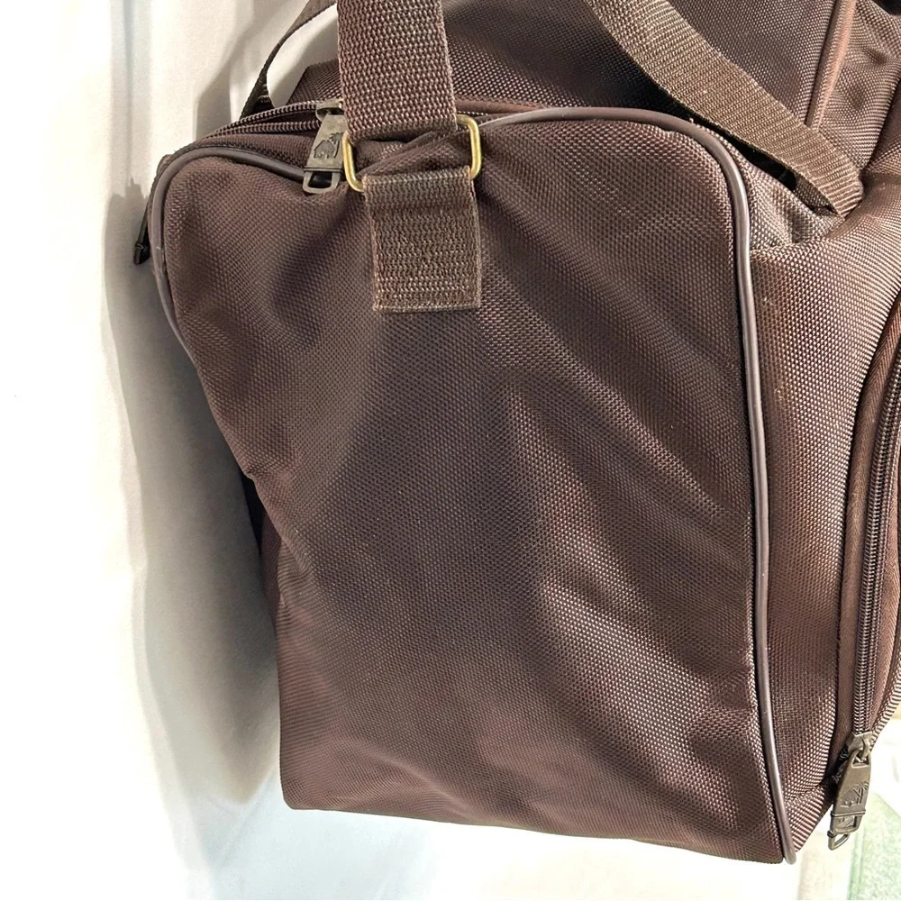 Caribbean Joe 16 Inch Weekend Gadget Bag, Chocolate Brown
